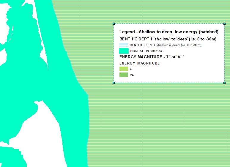 Shallow to deep, low energy. Image by Queensland Government